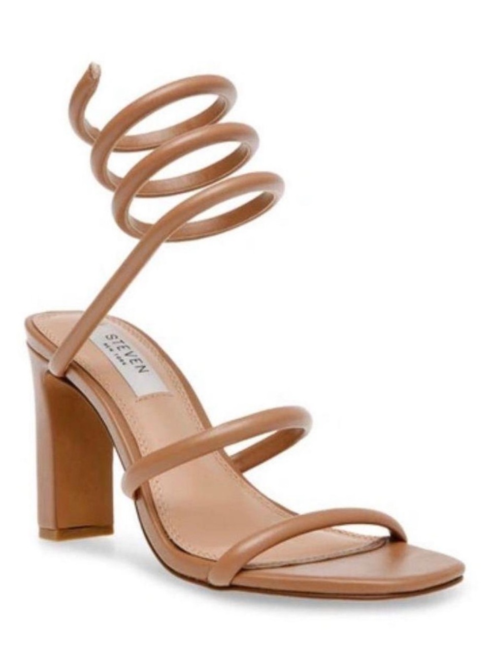 Steven New York Nude Jaidin Spiral-Strap Heel Sandal